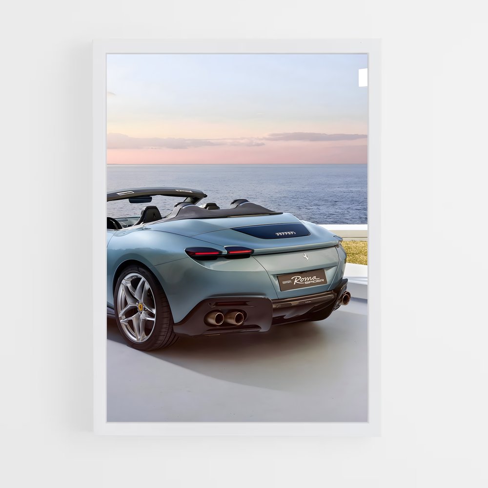Poster Vision de Plage – affiche Ferrari (vue 3)
